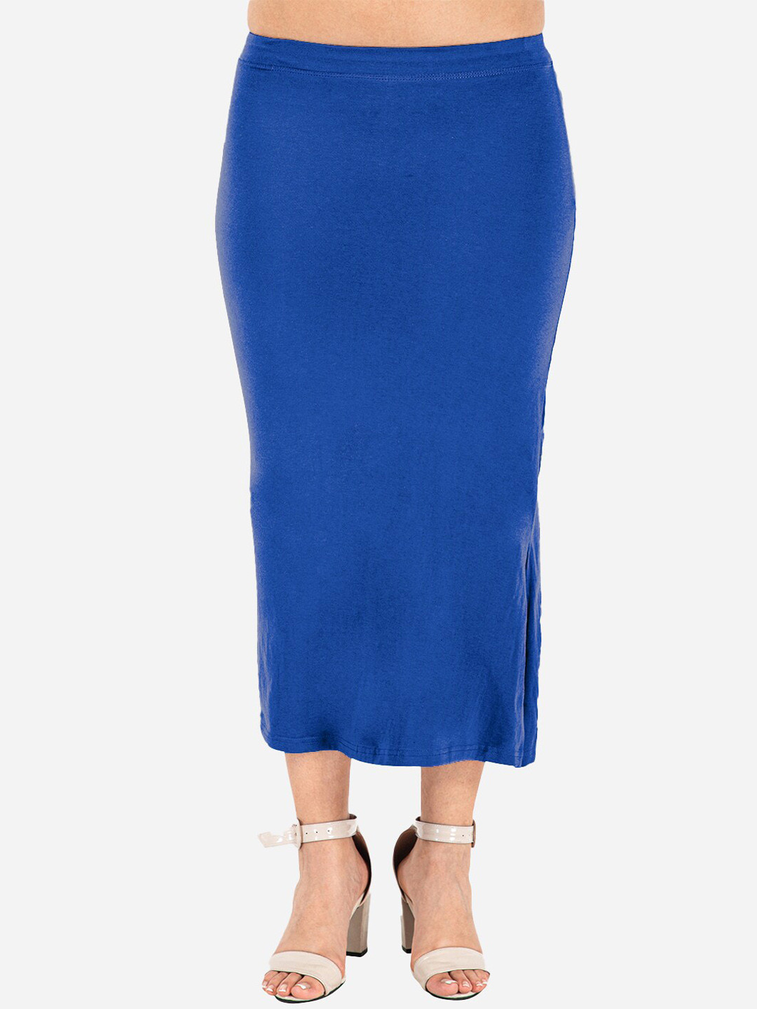 indian flower Side Slit Saree Shapewear