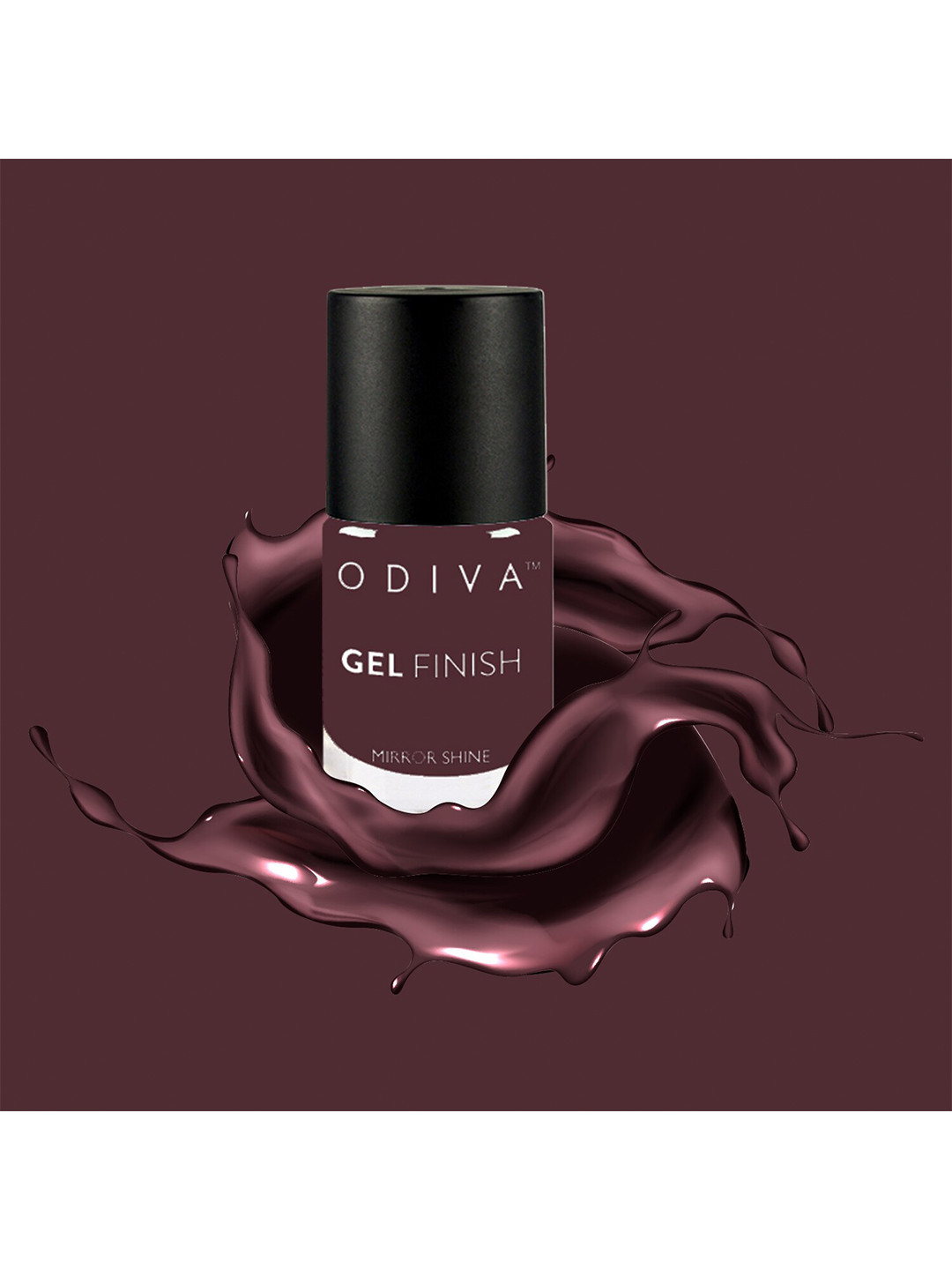 ODIVA Gel Finish Long-Wearing Nail Polish 11 ml - Rustic Charm Maroon