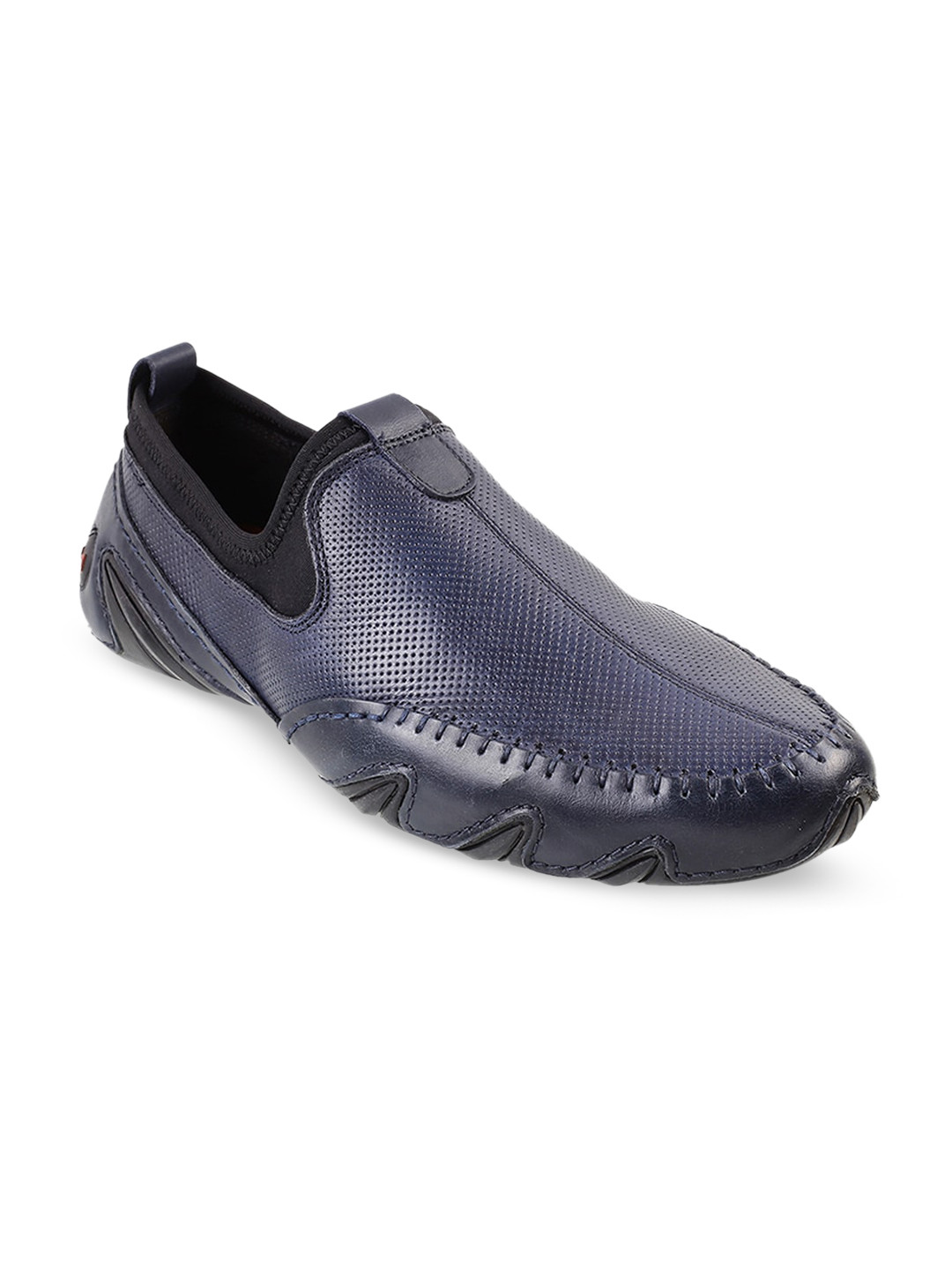 Metro Men Perforations Leather Comfort Insole Basics Loafers