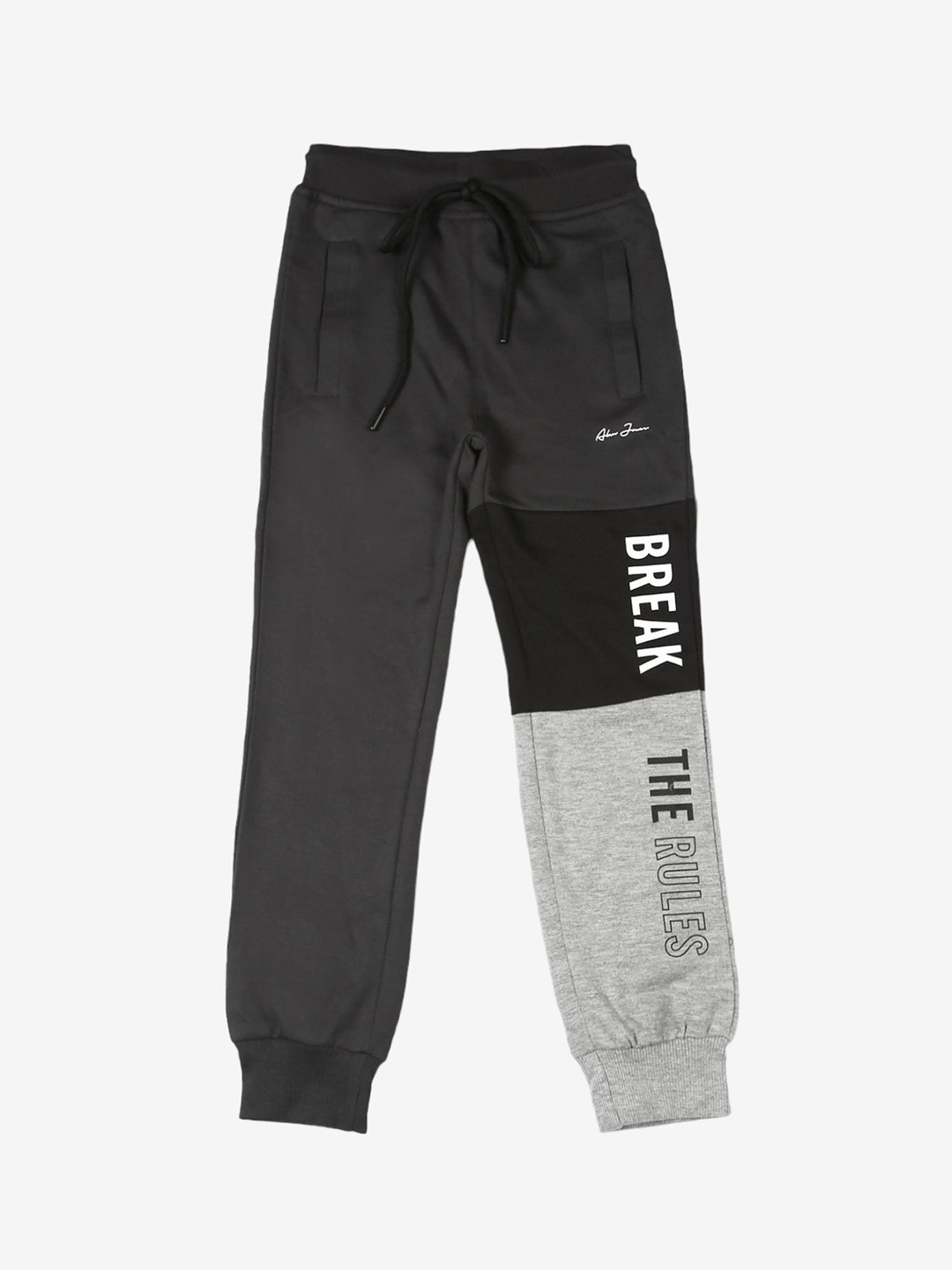 Alan Jones Boys Colorblocked Regular Fit Joggers