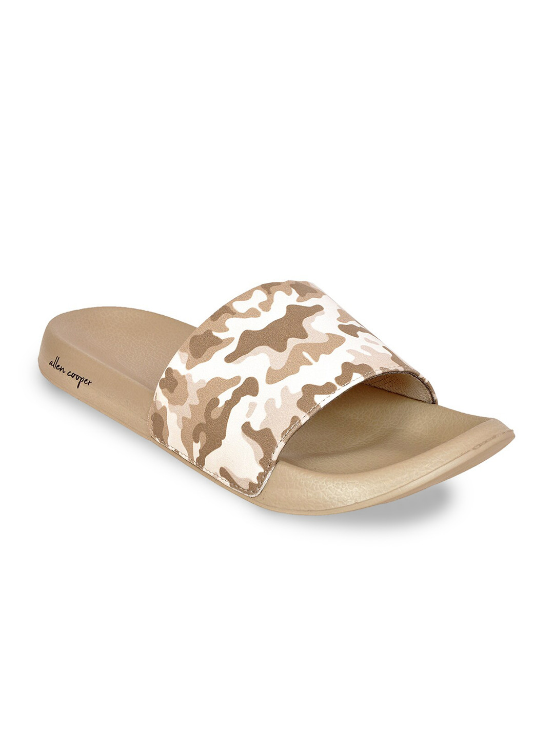 Allen Cooper Men Printed Rubber Sliders