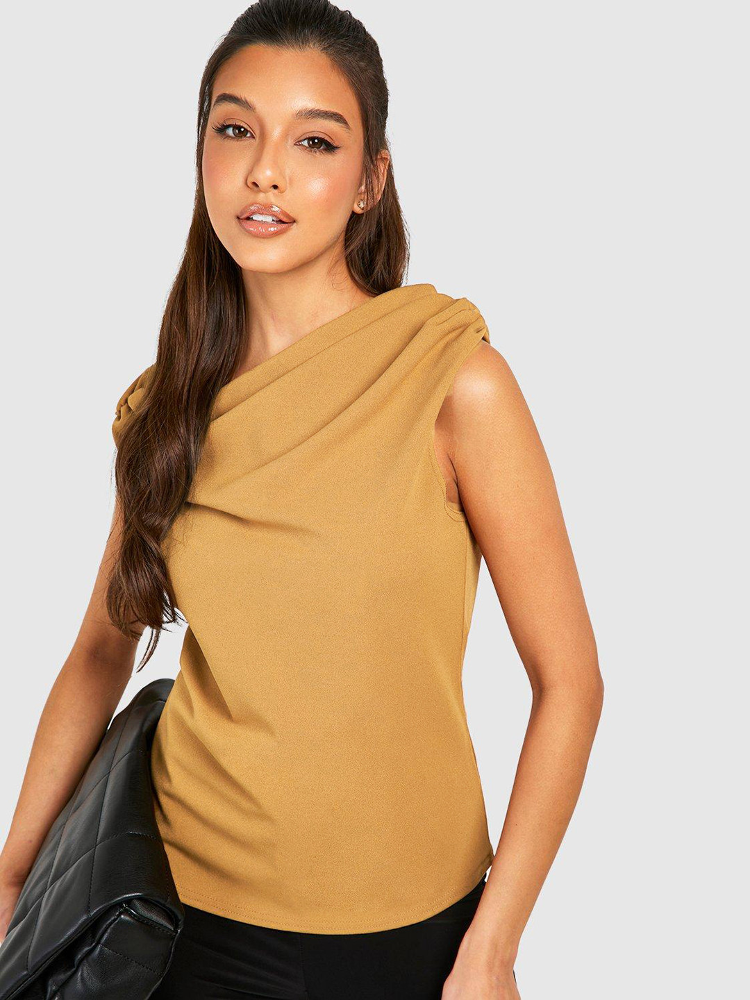 Boohoo Cowl Neck Top