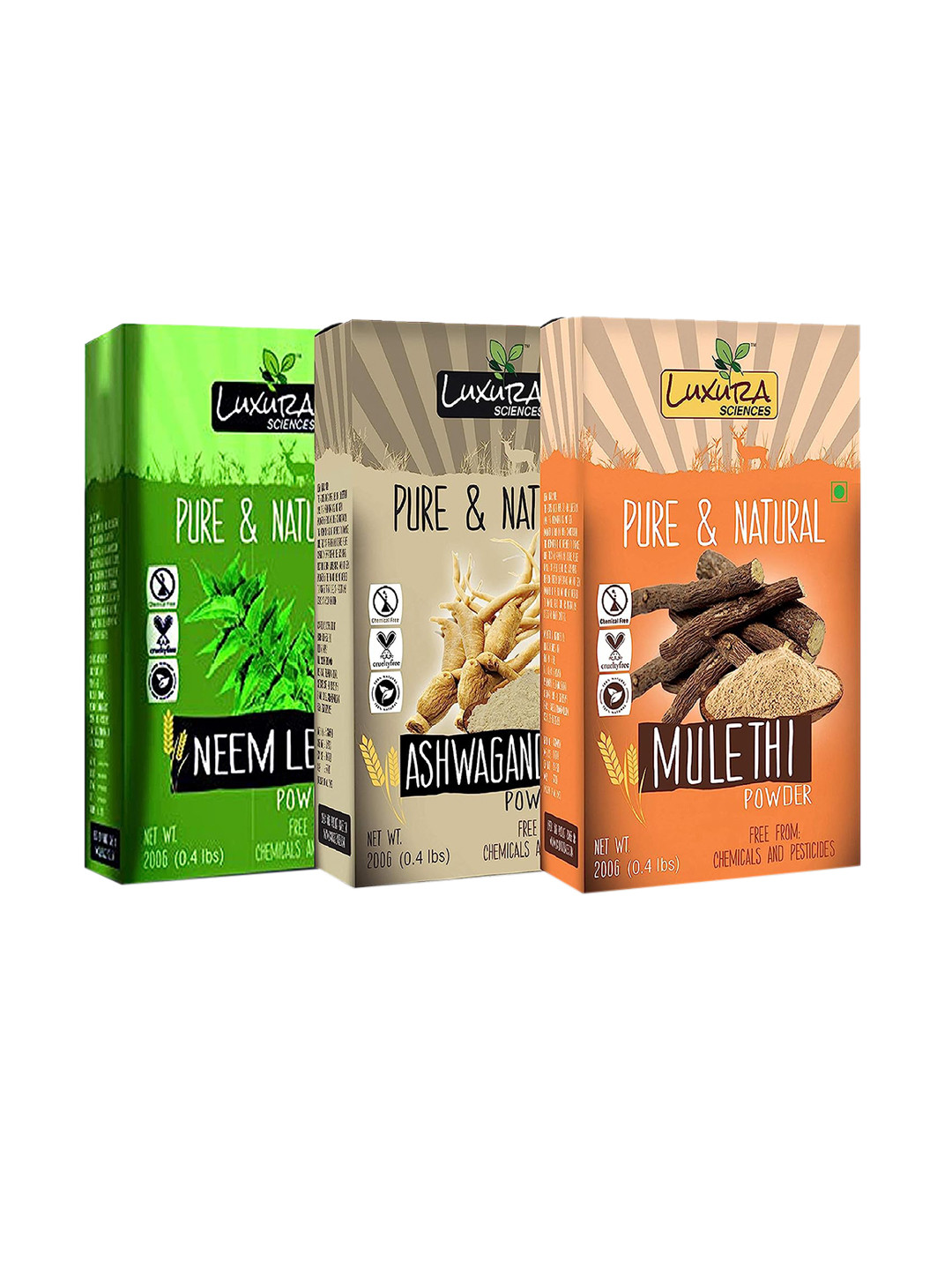 Luxura Sciences Set Of 3 Natural Skin Care Set