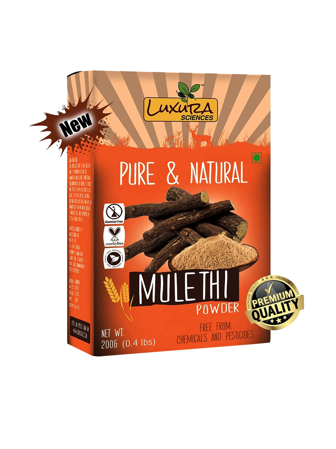 Luxura Sciences Pure & Natural Mulethi Powder for Skin & Hair - 200 g