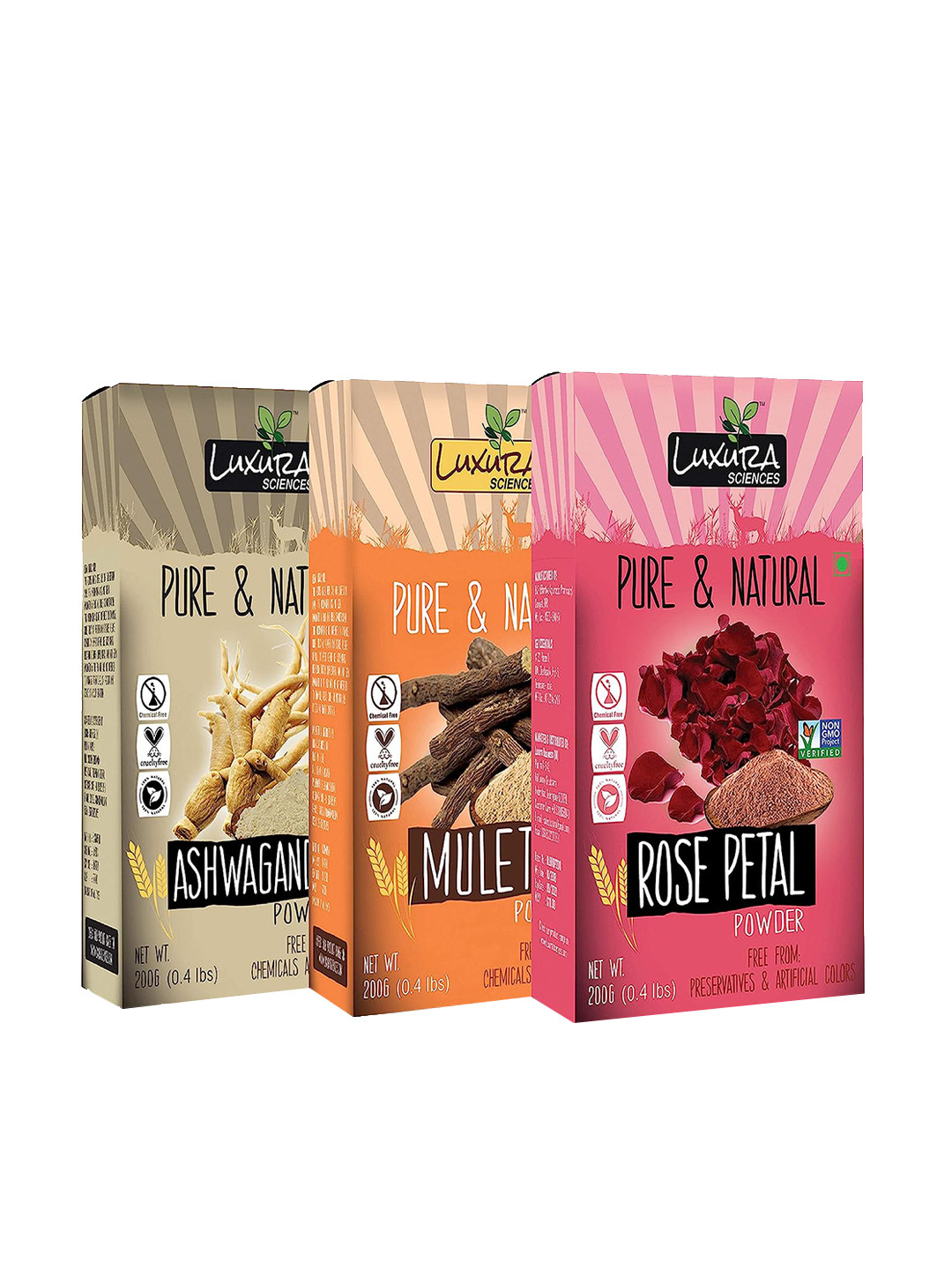 Luxura Sciences Set of 3 Natural Skin Care -200 Gm