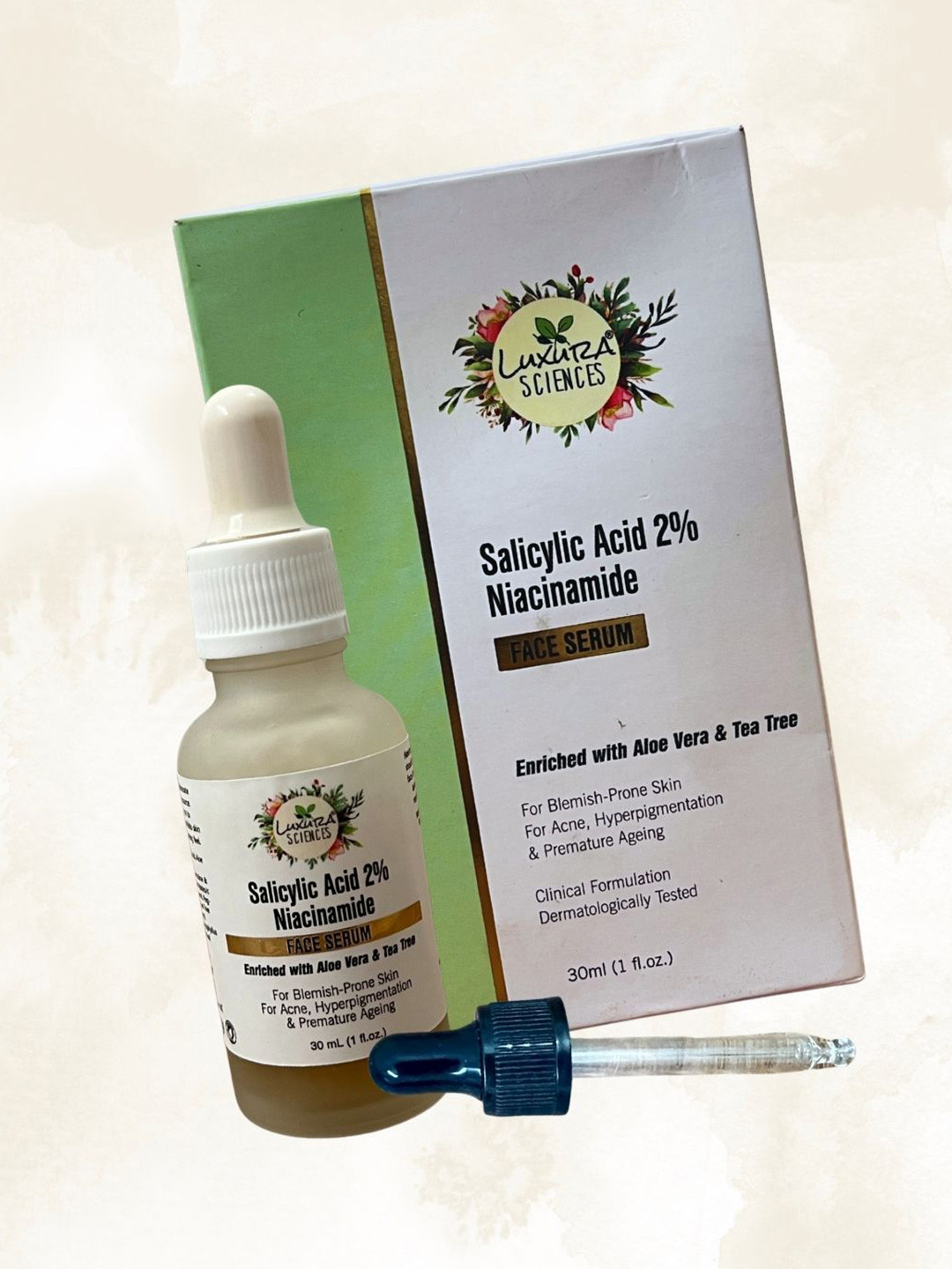 Luxura Sciences Salicyclic Acid - 2% Nicotinamide Face Serum 30 ml