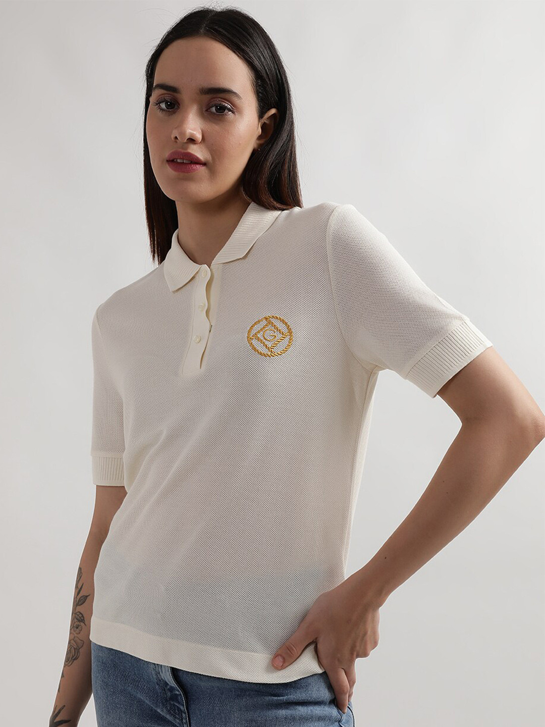 GANT Polo Collar Relaxed Fit T-shirt