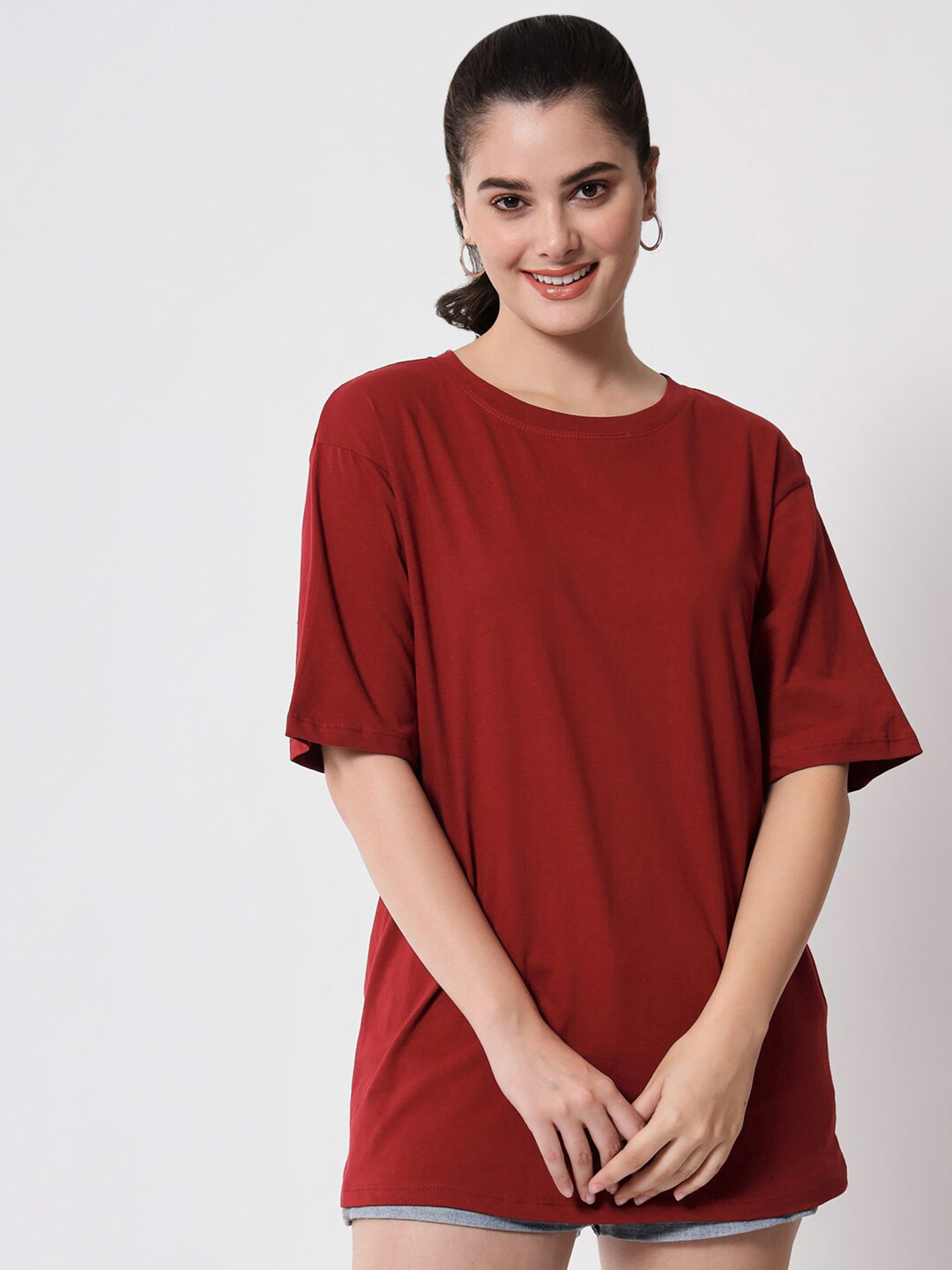 Funday Fashion Pure Cotton Loose Fit T-shirt