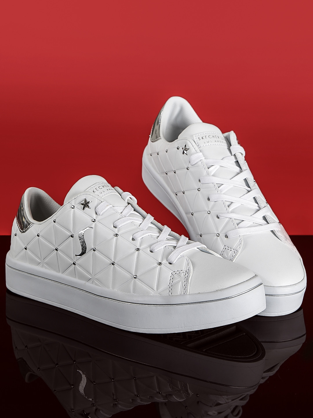 High Top Skechers Hi Lites Bermuda Skechers Women White HI LITE