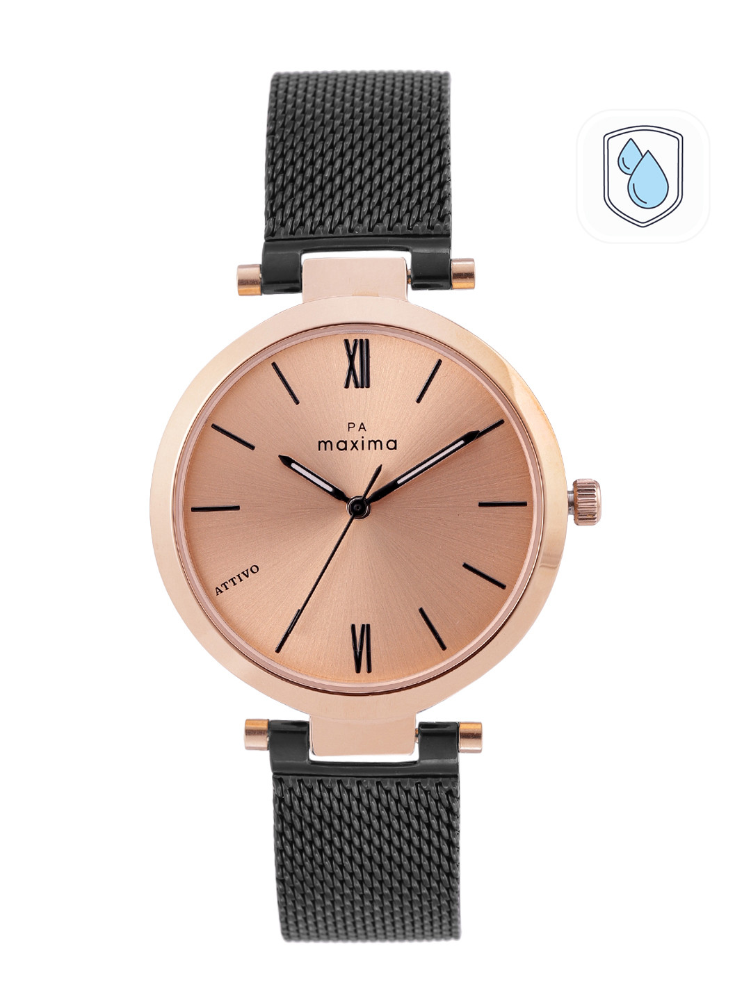 maxima Women Bimetal Analogue Watch 66581CMLT