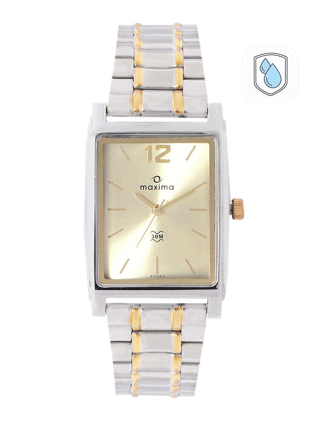 maxima Men E-Co Bimetal Analogue Watch 43341CMGT