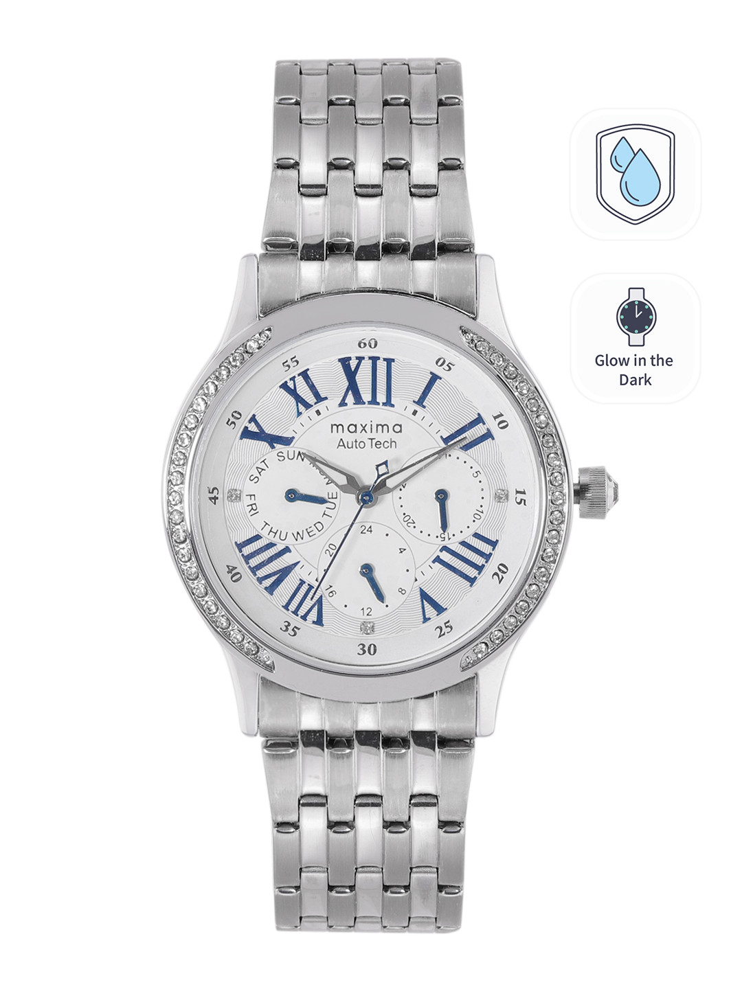 maxima Women Bracelet Style Straps Analogue Multi Function Watch 41650CMLI