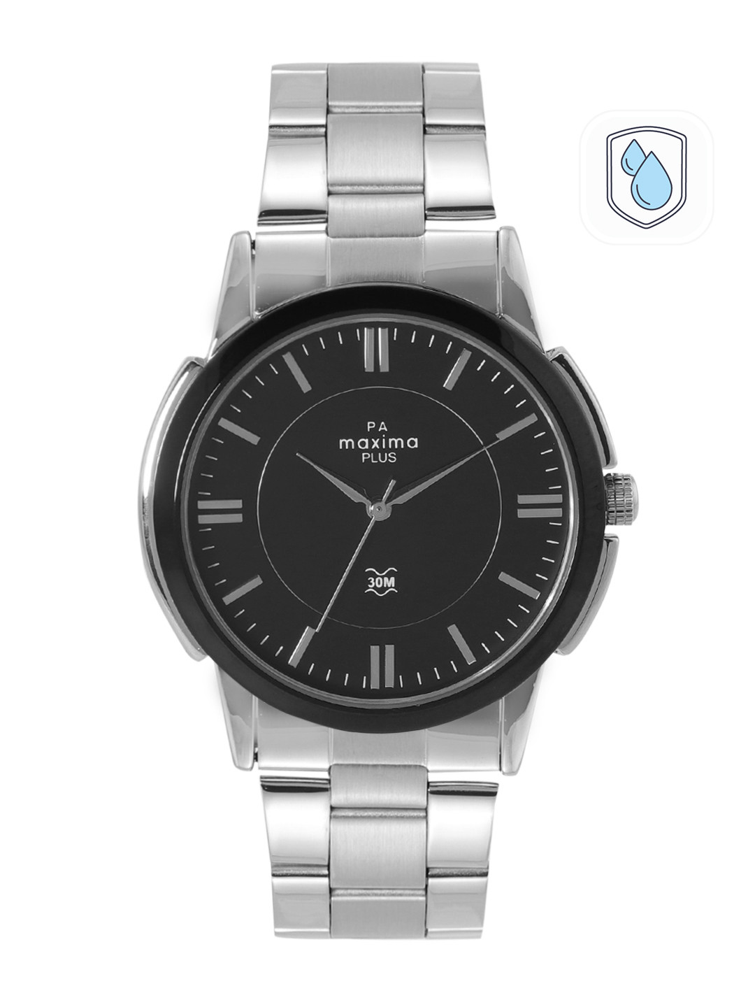 maxima Men Stainless Steel Bracelet Style Straps Analogue Watch 49282CAGT