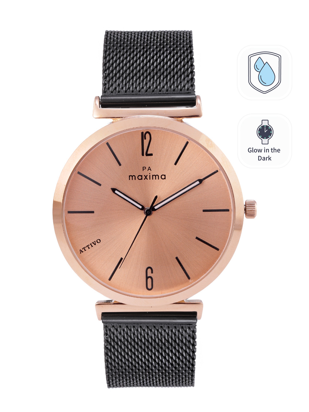 maxima Men Bracelet Style Straps Analogue Watch 66571CMGT