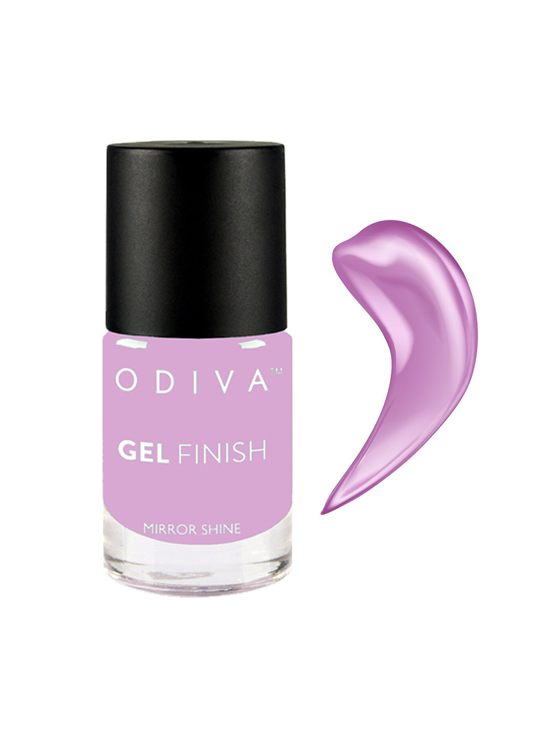 ODIVA Mirror Shine Gel Finish Nail Polish - 11 ml - Spring Dale Pink 048