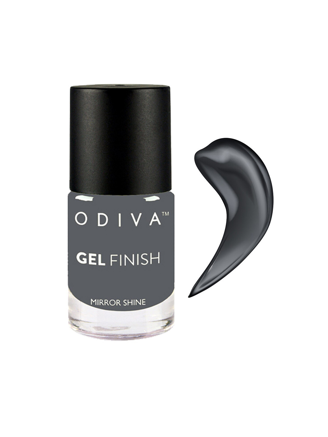ODIVA Gel Finish Long-Wearing Nail Polish 11 ml - The Fifty First Shade of Grey 057