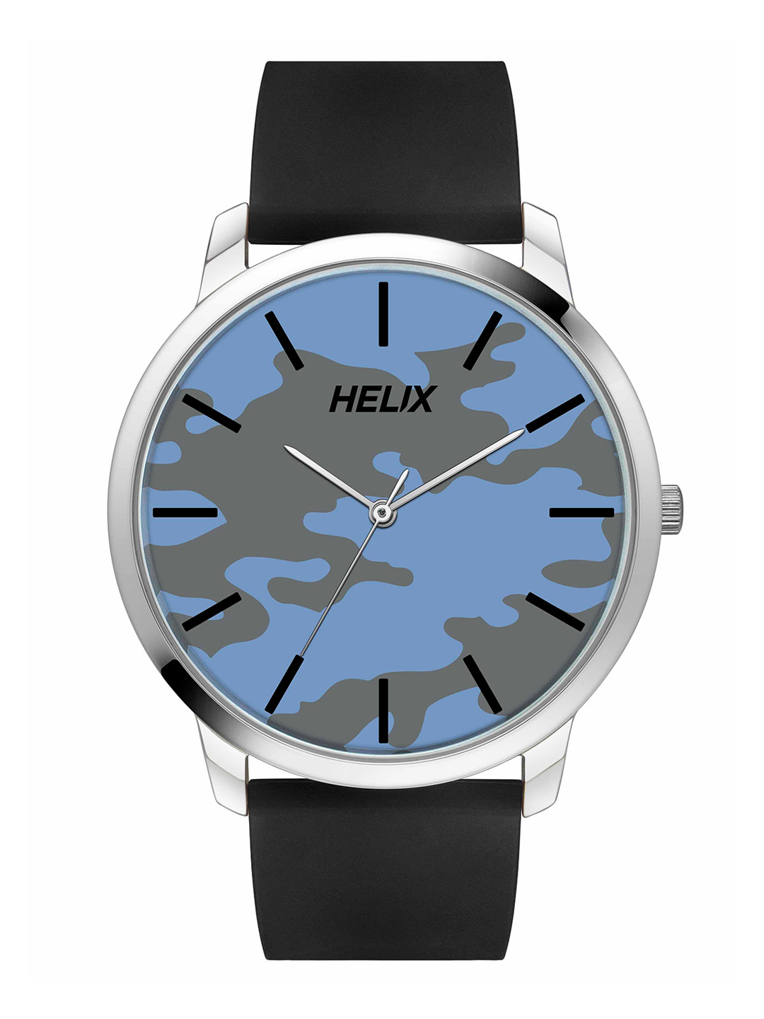 Helix By Timex Blue Round Dial Analog Silicone Men Watch - TW039HG17