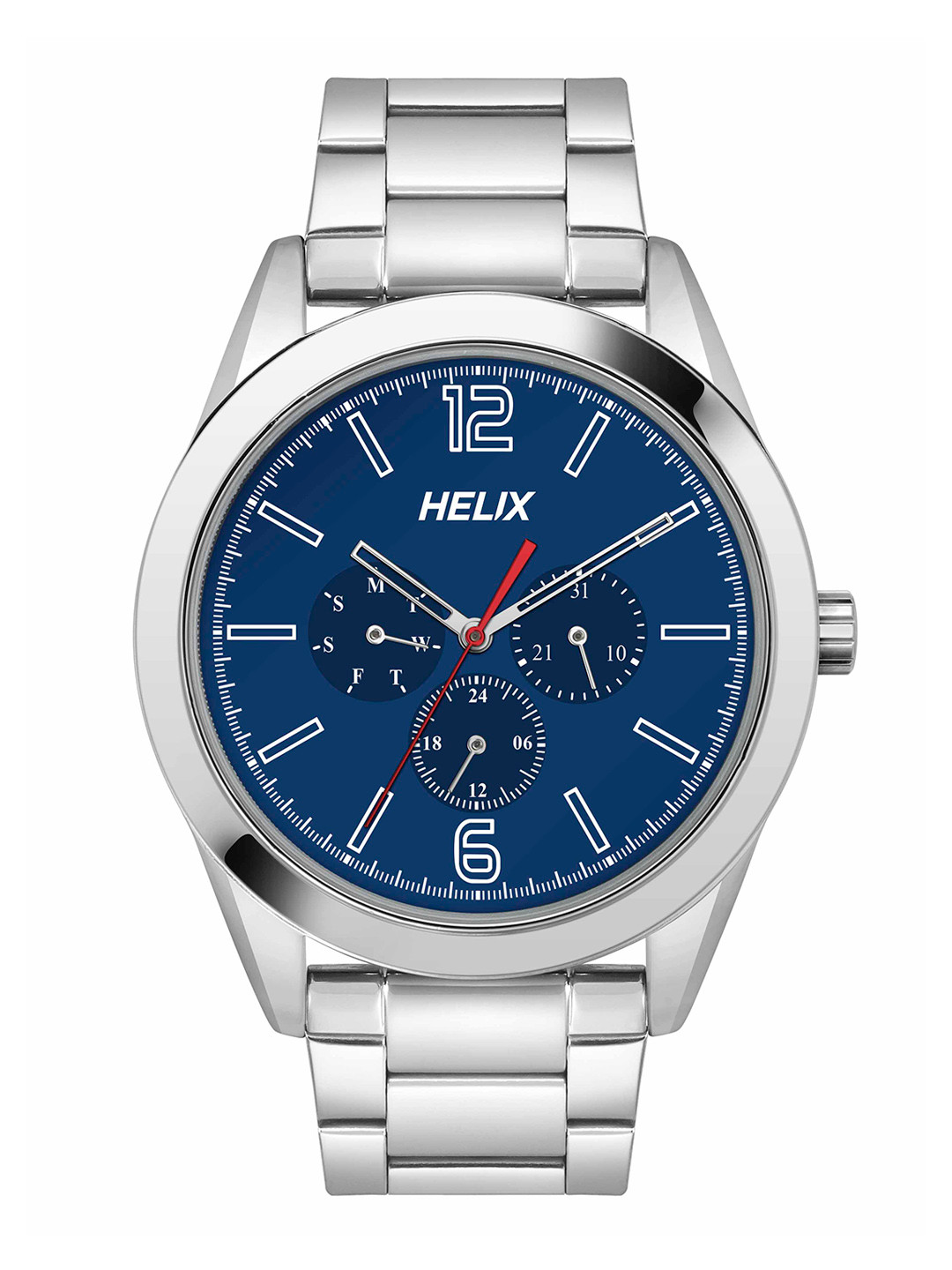 Helix By Timex Blue Round Dial Analog Men's Watch - TW031HG20