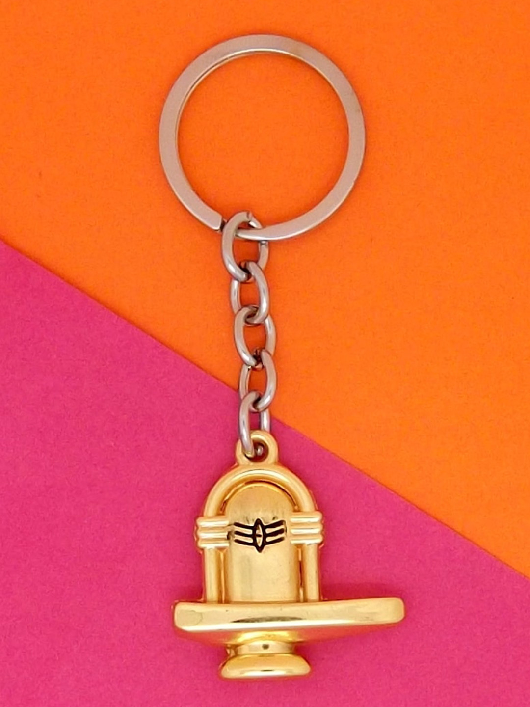 FEMMIBELLA Anti-Scratch Rustproof Shiva Shivlinga Keychain