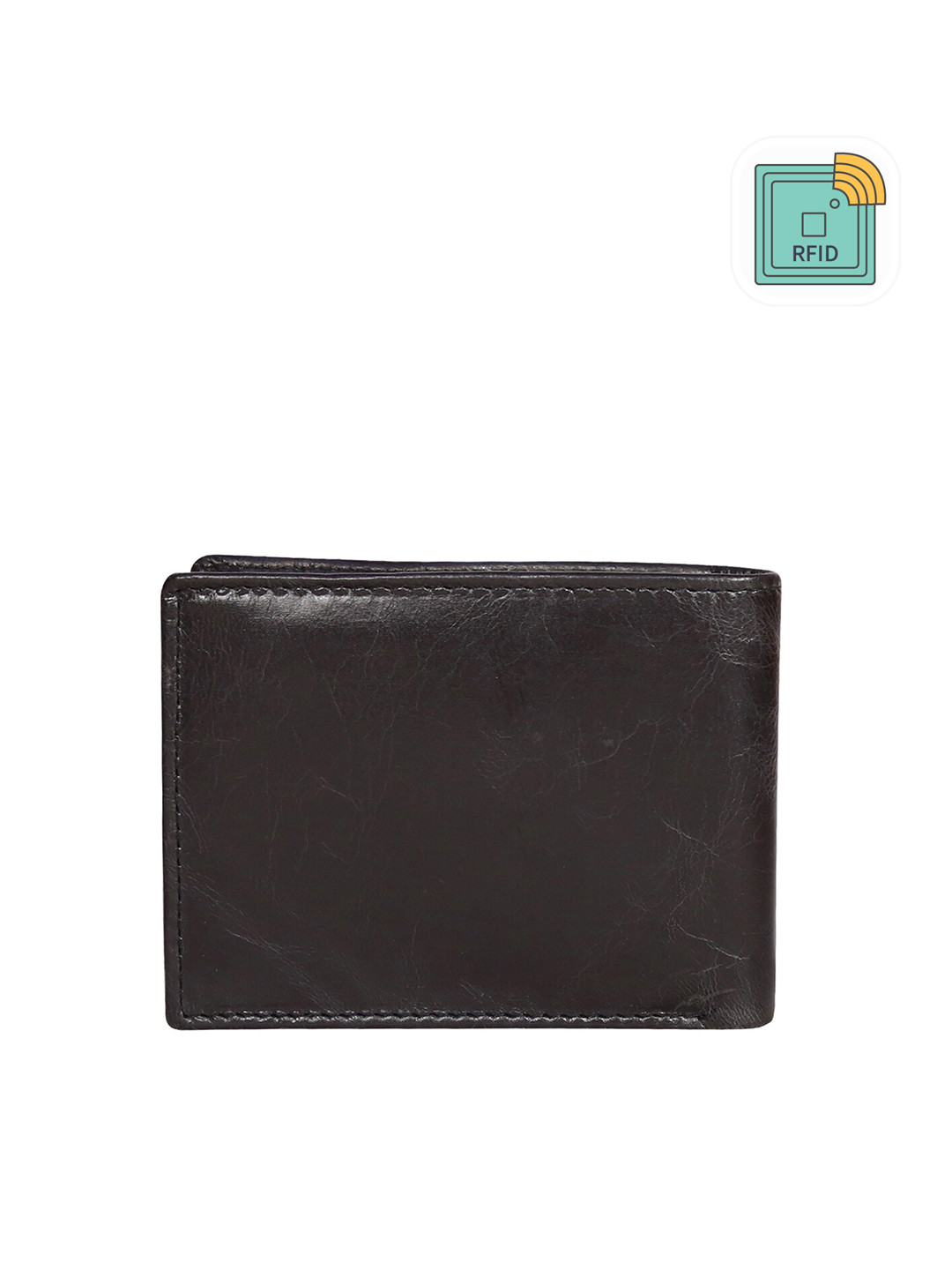 Style Shoes Men Textured RFID Leather Two Fold Wallet