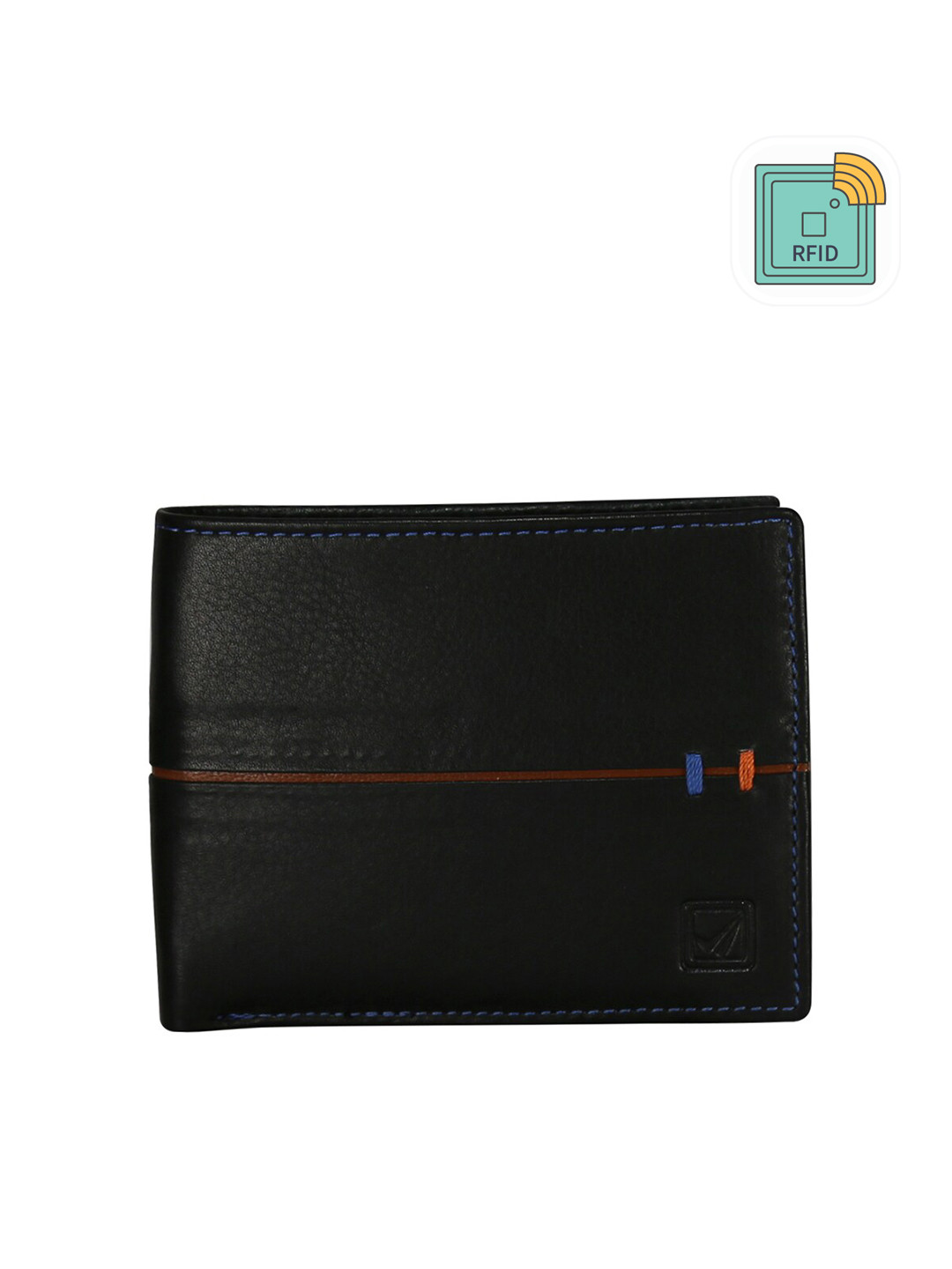 Style Shoes Men Textured RFID Leather Two Fold Wallet