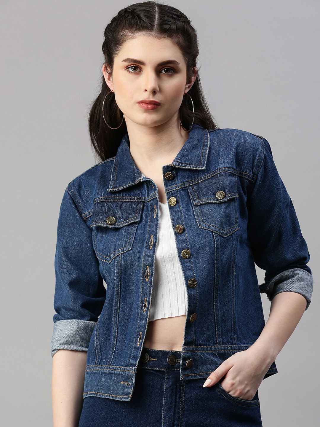 VOXATI Washed Denim Jacket