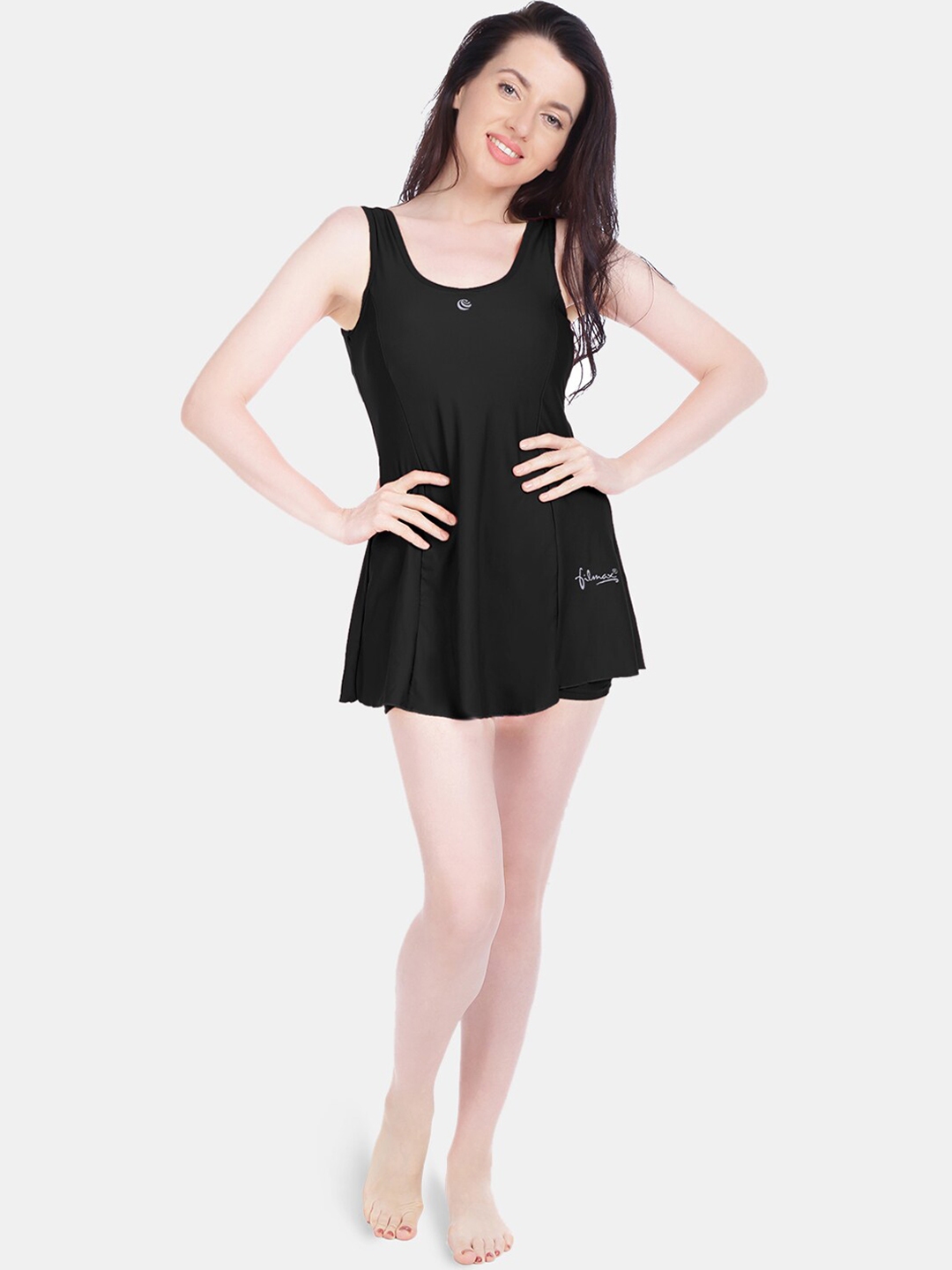 Buy FILMAX ORIGINALS A Line Quick Dry Swimming Dress With Shorts