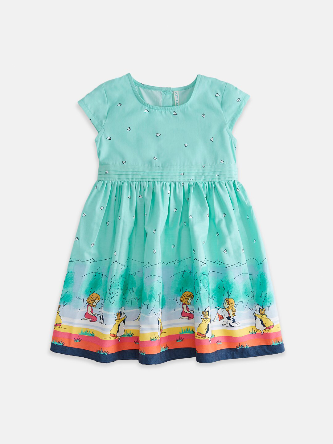 Pantaloons Junior Girls Conversational Printed Fit & Flare Dress
