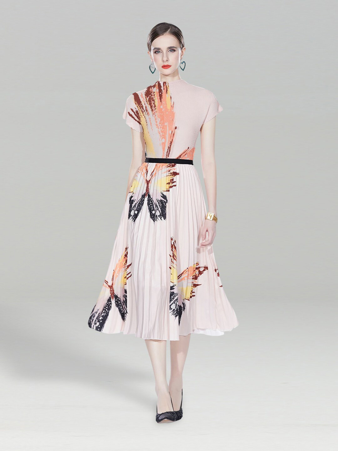 JC Collection Floral Printed Top & Skirt