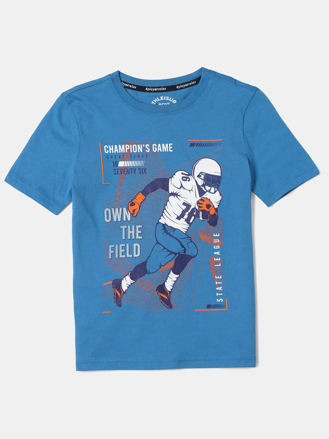 Jockey Boys Super Combed Cotton Printed Tshirt-AB23