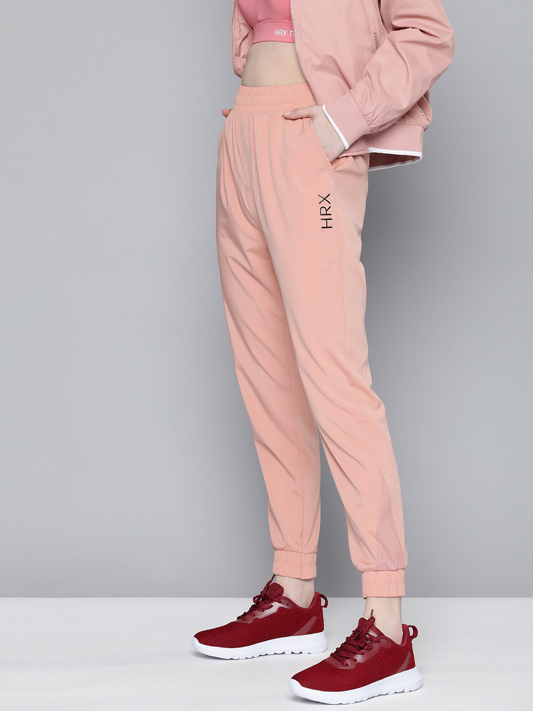 HRX By Hrithik Roshan Rose Dawn Rapid-Dry Regular Fit Training Track Pant