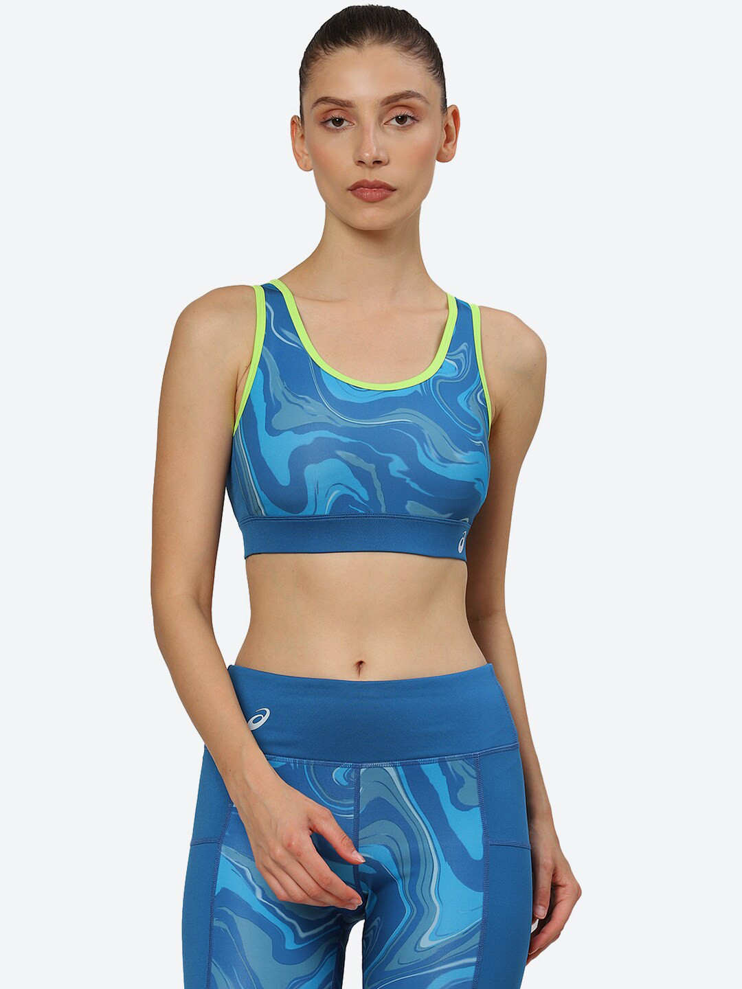 ASICS Graphic Patterned Workout Bra