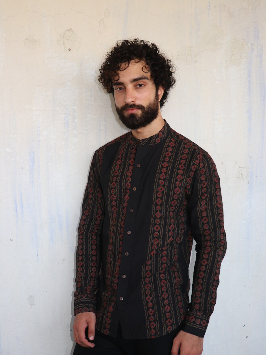 Chidiyaa Standard Geometric Printed Cotton Casual Shirt