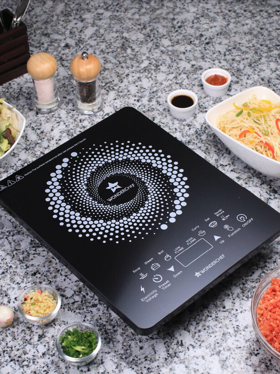Wonderchef Swift Black Induction Cooktop 2200W
