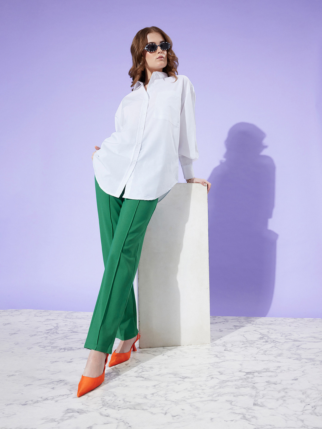 Style Quotient Women Relaxed Boxy Opaque Casual Shirt