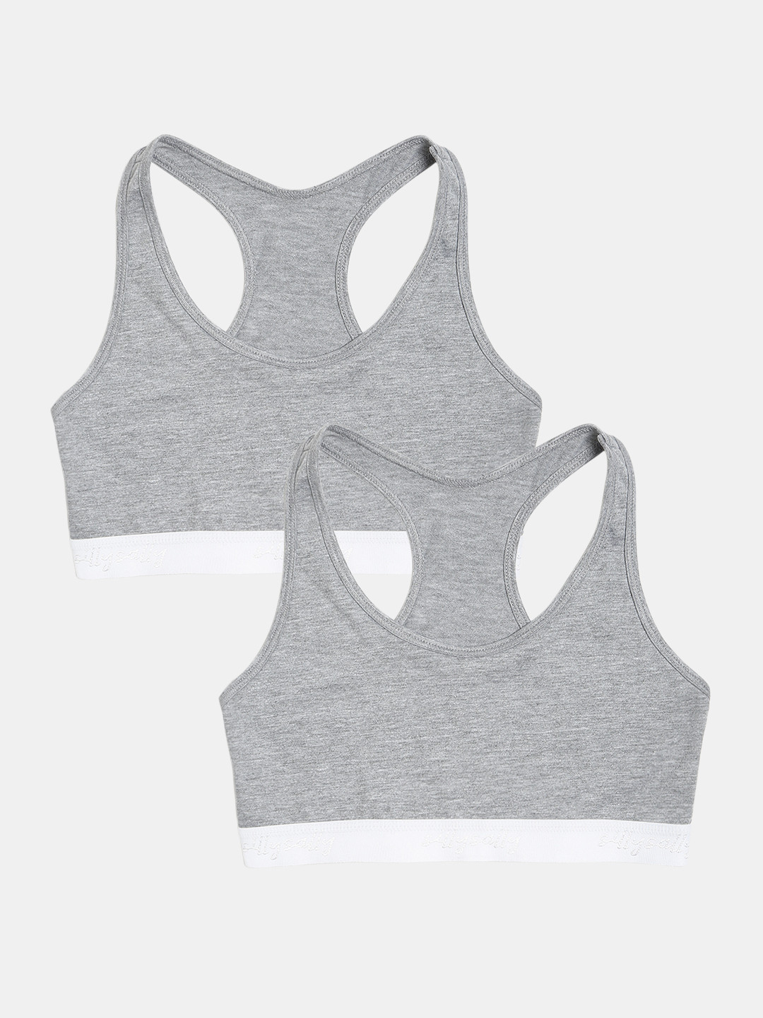 Sillysally Girls Pack Of 2 Non Padded High Support All Day Comfort Full Coverage Bra