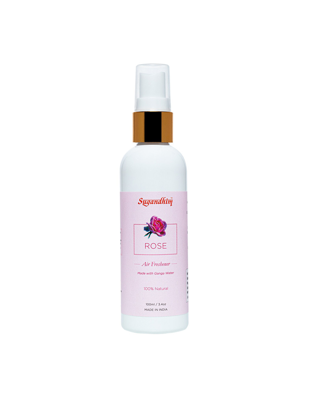 Sugandhim White Rose Air Mist Refreshing Floral Blend Safe for Kids and Pets 100ml