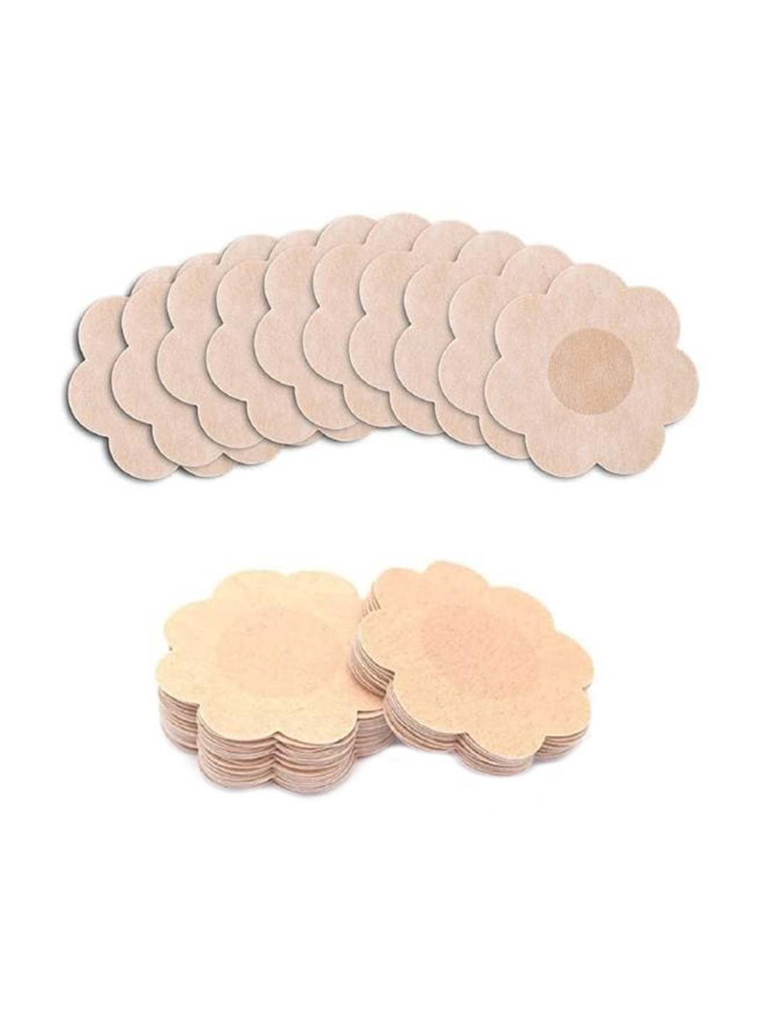 Hill Islands Set Of 20 Satin Flower Shaped Nipple Pasties