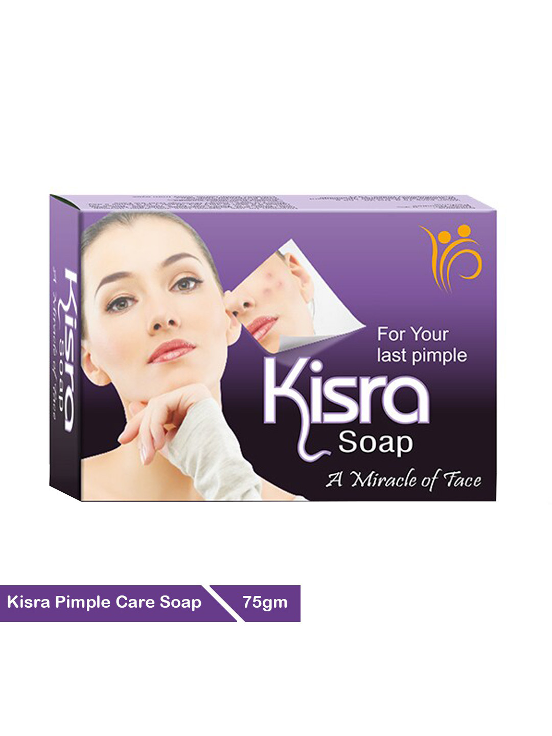 Kisra Pack of 30 Pimple Care Soap for Acne, Tan, Blemishes & Dark Spots 75g Each
