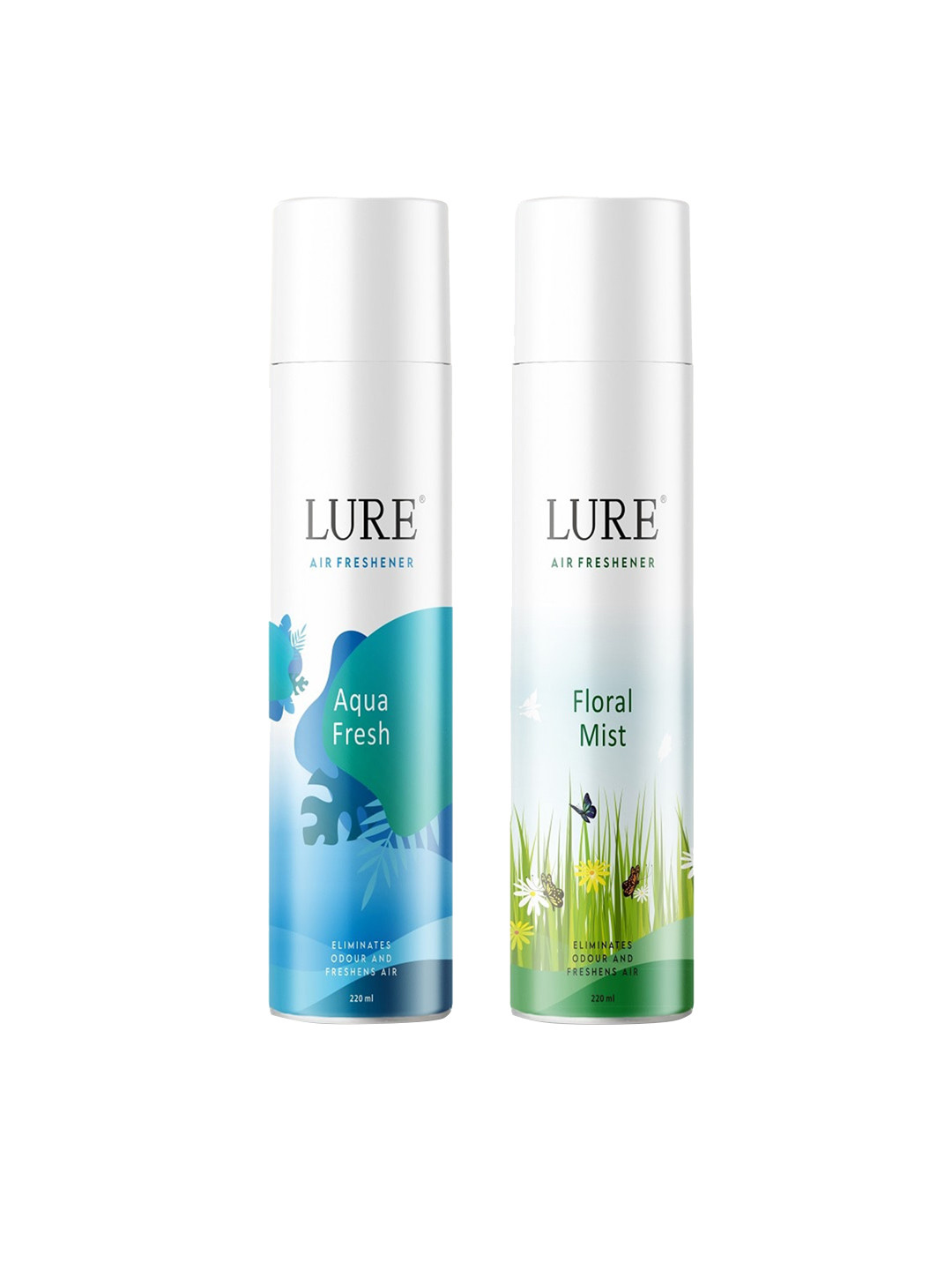 LURE Green & Blue 2 Pieces Air Freshener- 220 ml Each