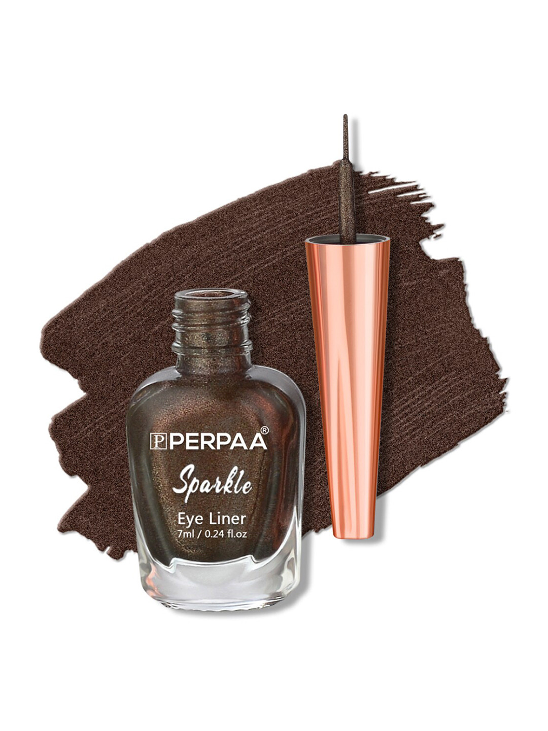 PERPAA Sparkle Absolute Shine Long Lasting Waterproof Eyeliner 7ml - Shimmery Brown 06