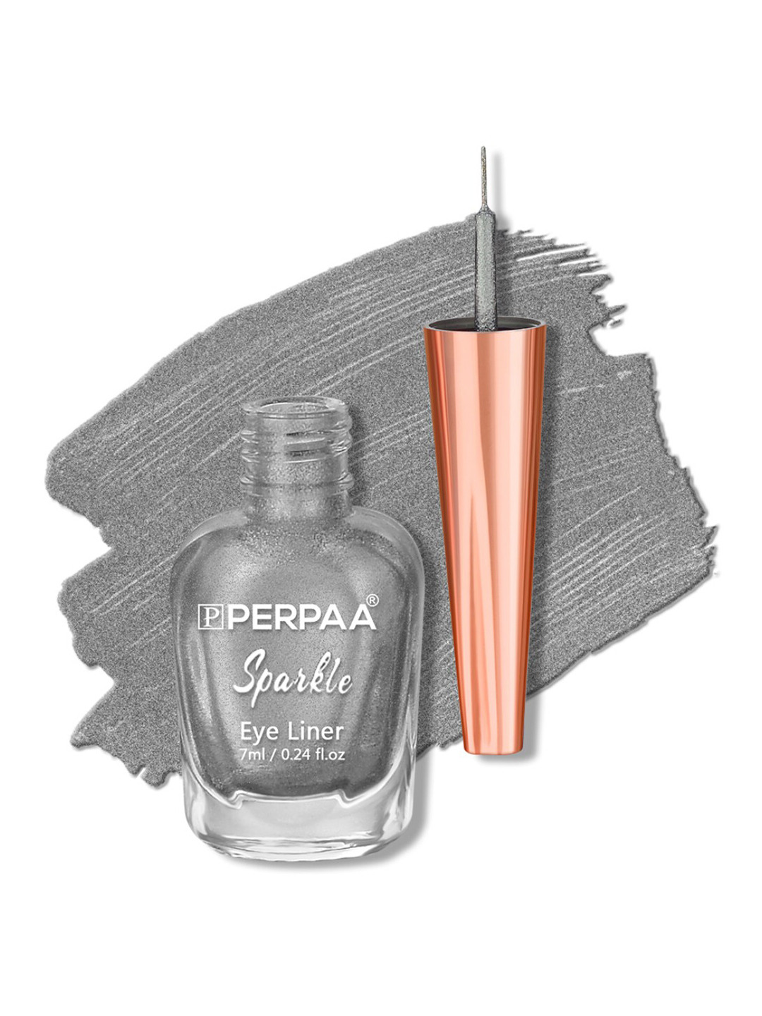 PERPAA Sparkle Absolute Shine Long Lasting Waterproof Eyeliner 7ml - Silver Foil 05