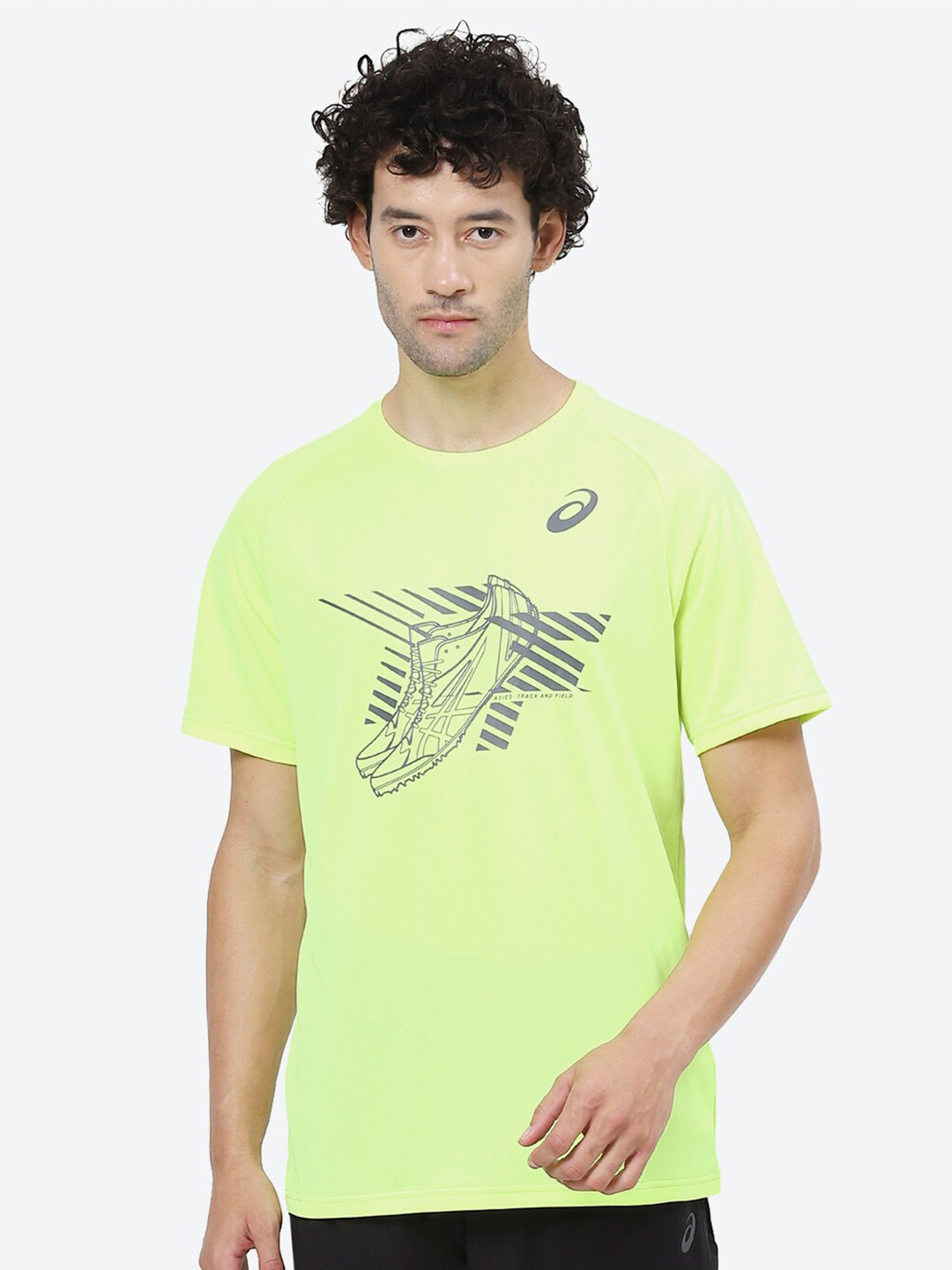 ASICS Graphic Printed Cotton T-Shirt
