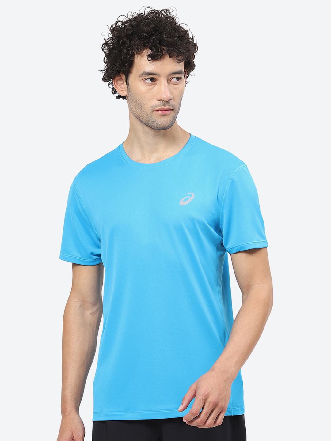 ASICS SILVER SS Brand Logo Printed Half Sleeves T-Shirt