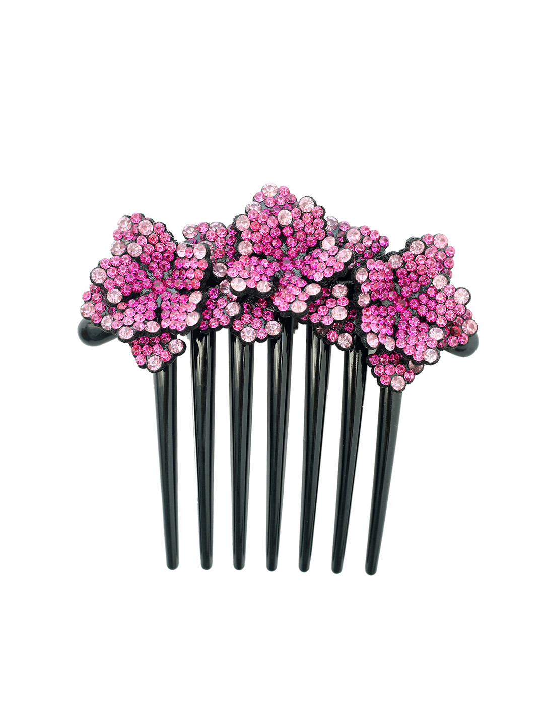 MIZORRI Women Embellished Rhinestone Comb Pin