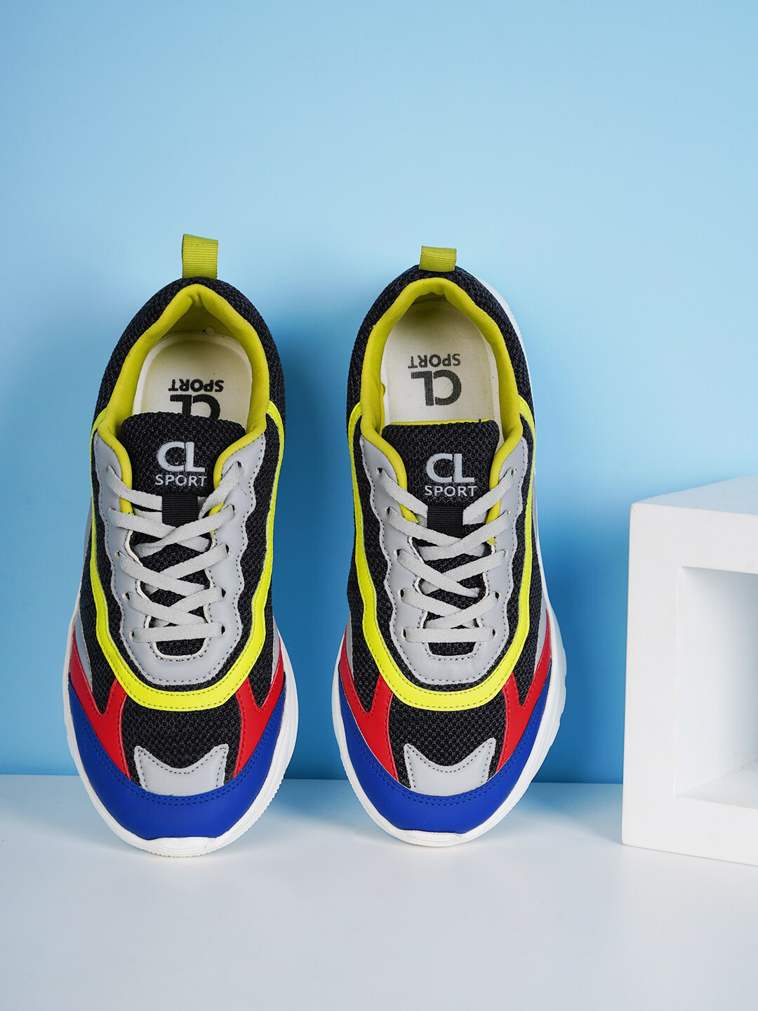 Carlton London sports Women Colourblocked Lace-Up Sneakers