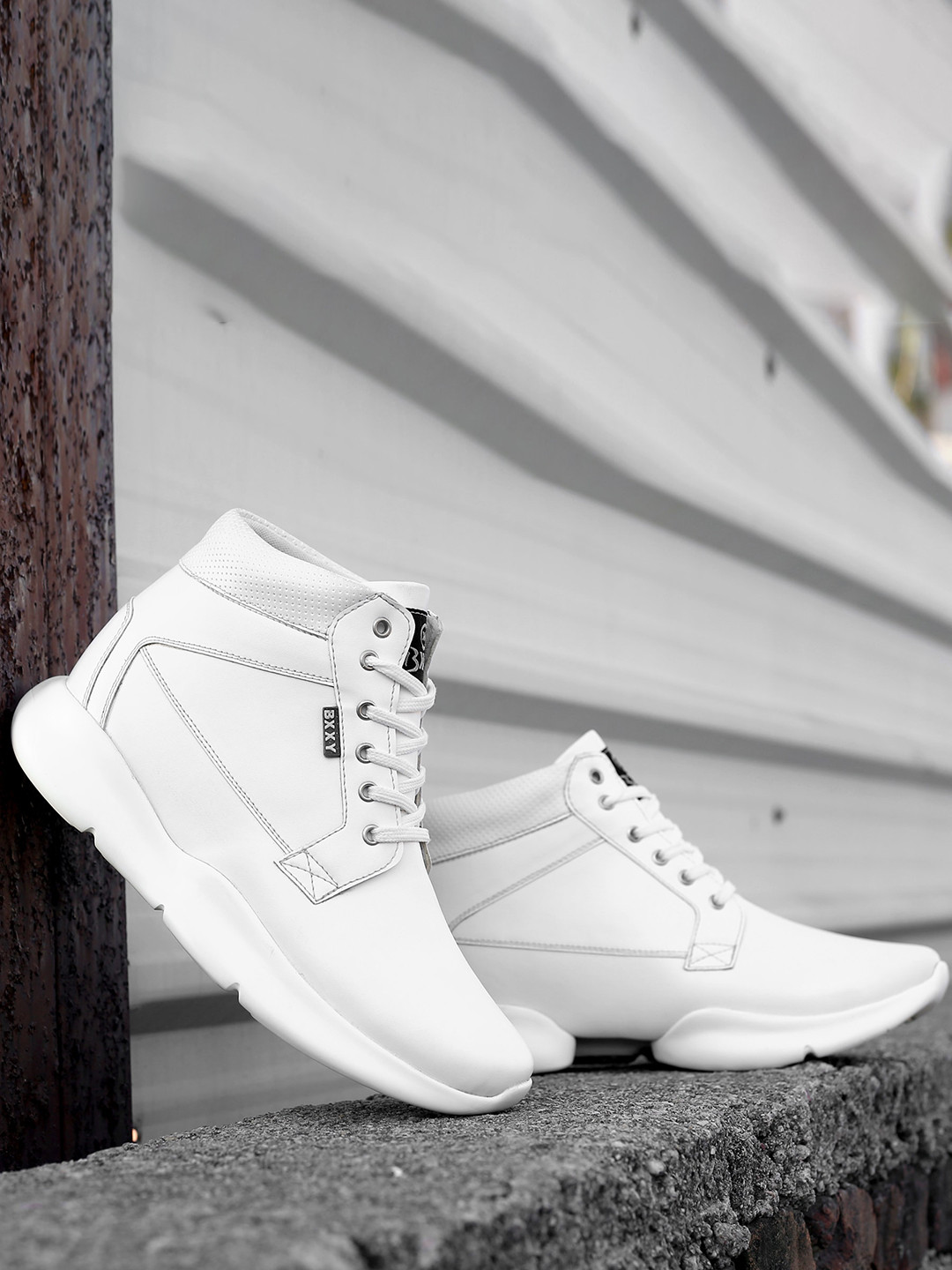 Bxxy Men 3 Inch Hidden Elevator Height Increasing Casual Sneaker Lace Shoes