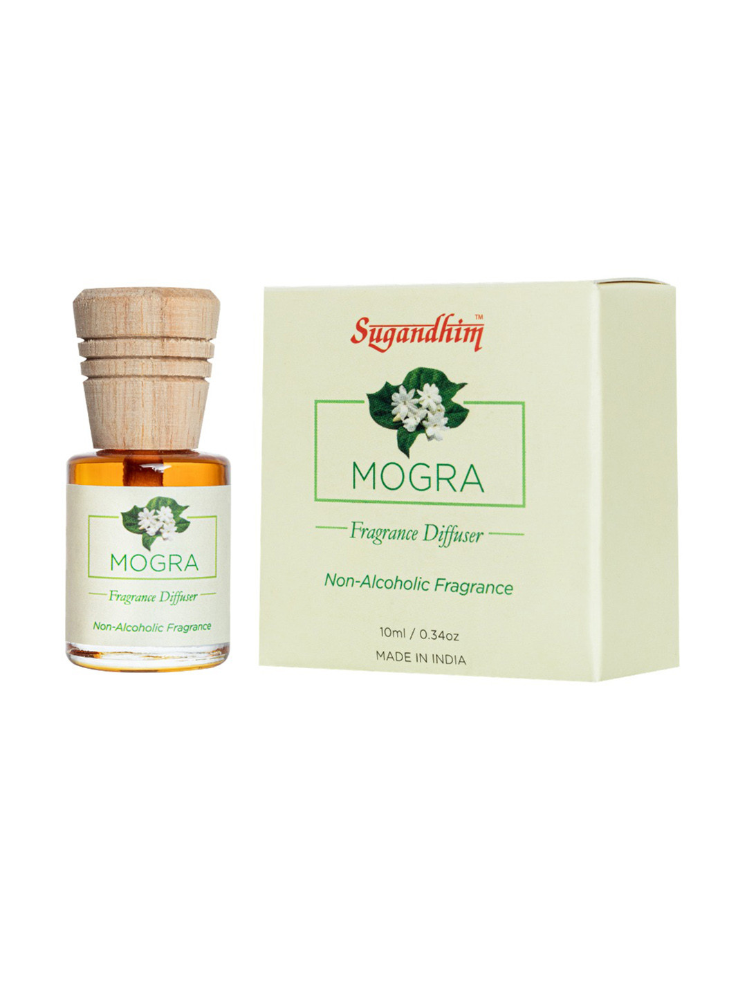 Sugandhim Orange Mogra Aroma Diffuser Natural Essential Oils Non Toxic Refreshing 10ml