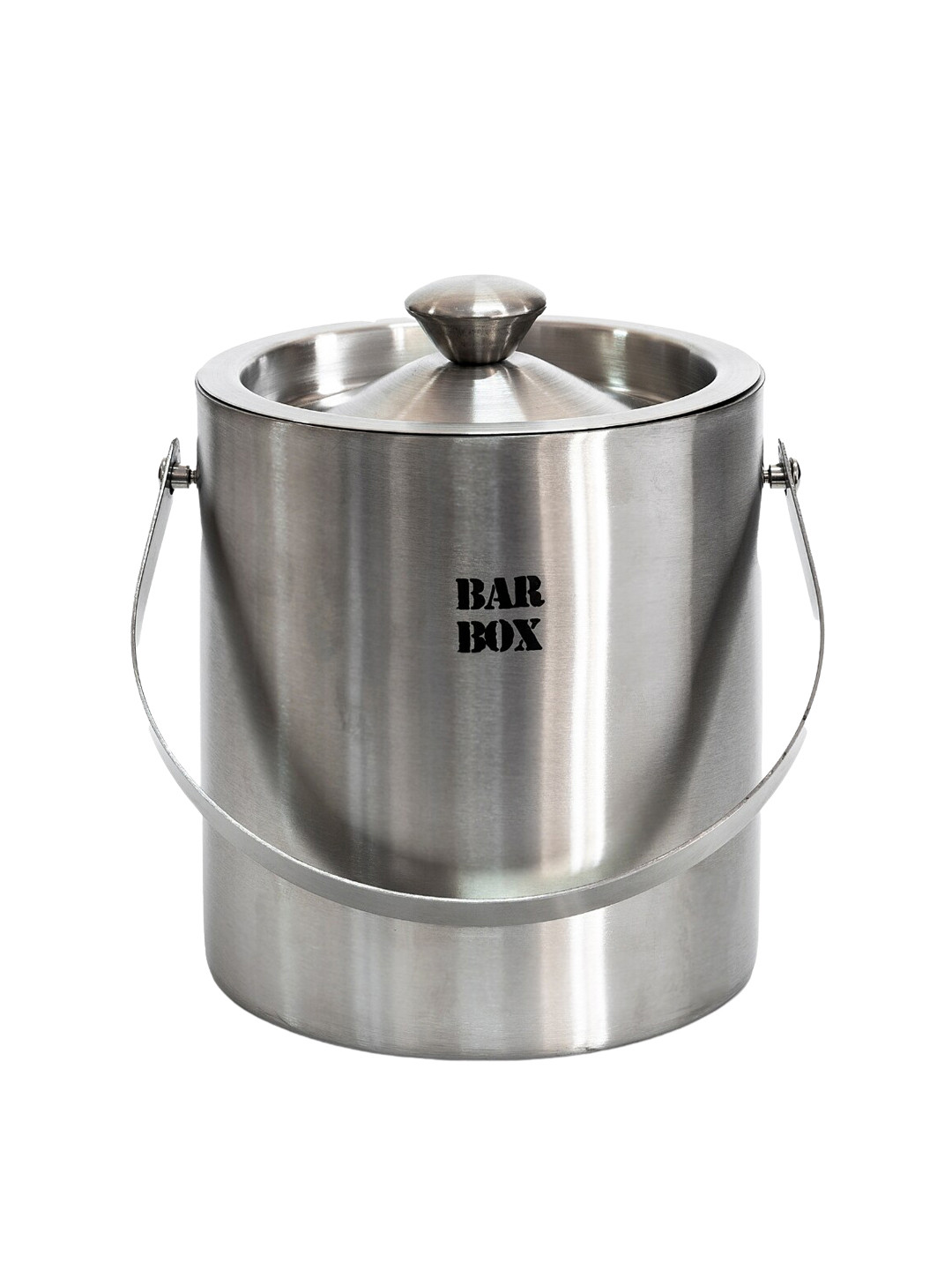 BAR BOX Stainless Steel Insulated Ice Bucket With Cap
