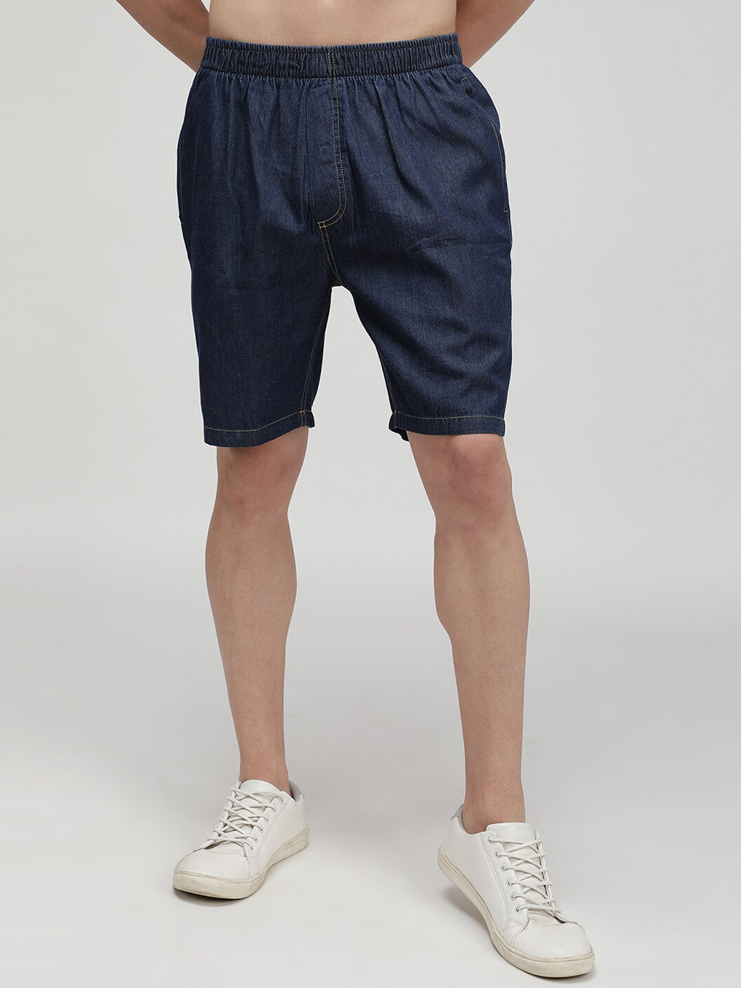 SPORTO Men Denim Cotton Mid-Rise Boxers